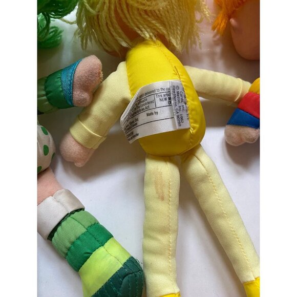 1983 Rainbow Brite Color Kids Dolls Patty O Green Canary Yellow Set of Three - Picture 6 of 8